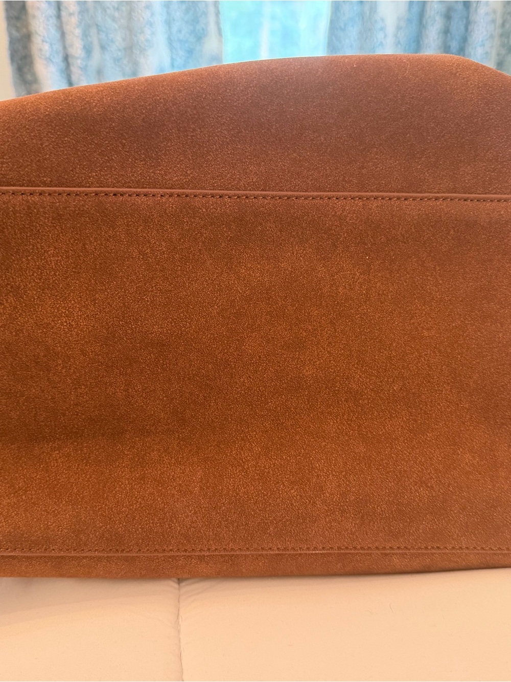 The Row Brown Suede Shoulder Bag - Picture 3 of 10